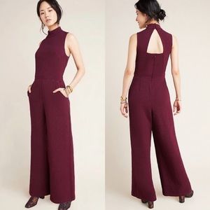 Anthropologie Charley Mock Neck Jumpsuit